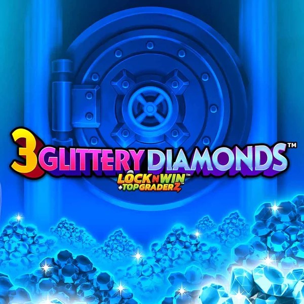 3 Glittery Diamonds game by PearFiction Studios – logo hosted on WildHub Casino