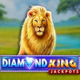 Logo of Diamond King Jackpots from SpinPlay Games at WildHub Casino