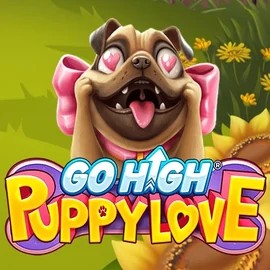 Go High Puppy Love slot logo by RubyPlay at WildHub CasinoGo High Puppy Love
