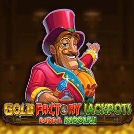 Play the Gold Factory Jackpots Mega Moolah slot by Aurum Signature Studios on WildHub Casino