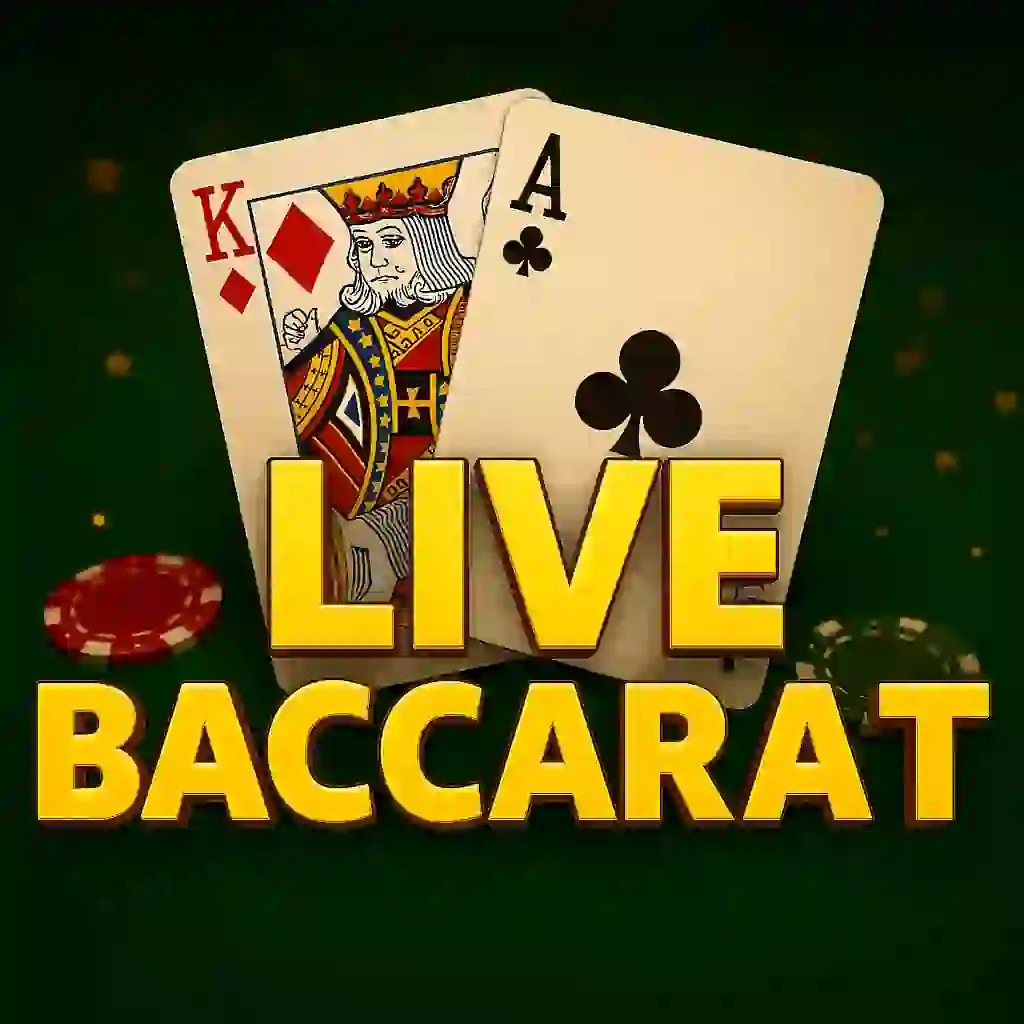 Live Baccarat slot visual from Evolution available on wildhubs.com