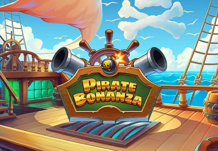Slots logo of Pirate Bonanza Slot from Backseat Gaming at WildHub Casino