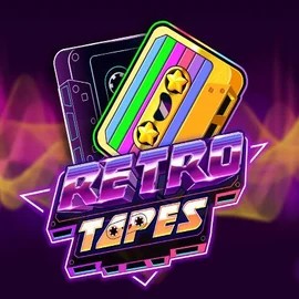 Retro Tapes logo by Push Gaming at WildHub CasinoRetro Tapes