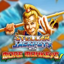 Jackpots logo of Stellar Jackpots with More Monkeys from Lightning Box Game at WildHub Casino