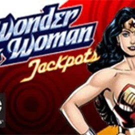 Wonder Woman Jackpots online game logo by Amaya on wildhubs.com